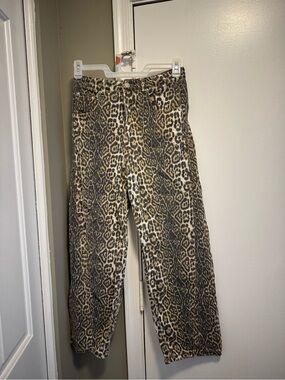 Leopard Print Women’s Jeans - Brown Animal Print